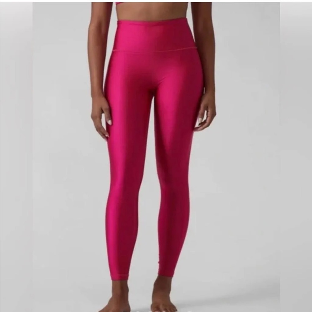 Athleta Elation Shine Tight Leggings Hot Pink Activewear, size XXS/P